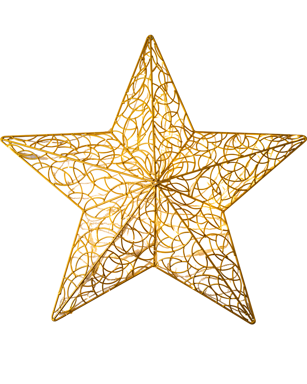 Großer LED-Stern in Gold von Alganic, 130 cm – festliche Lichtskulptur aus Aluminium für beeindruckende Innen- und Außendekoration