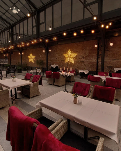 LED Star NAOMI – geometric light sculpture made of aluminum
