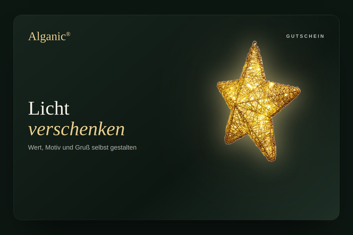 Alganic voucher - giving away design